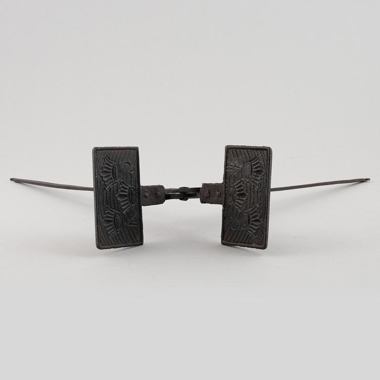 Three wafer irons, Sweden, 18th & 19th century.