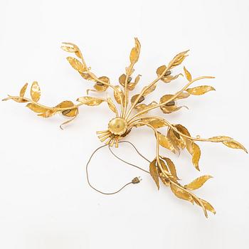 Wall lamp, second half of the 20th century, probably Italy.