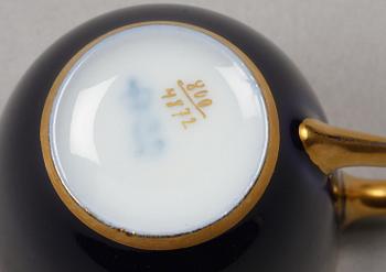 PARTI PORSLIN, 6 delar, bla Meissen, Wien, 1900-talets första hälft.