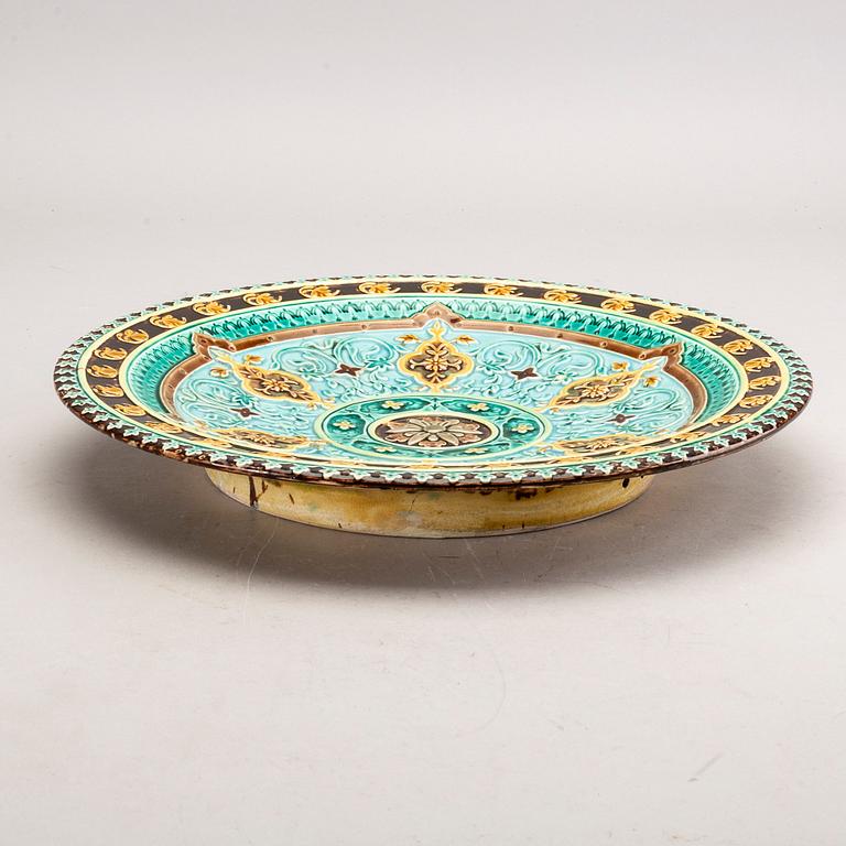 A Rörstrand majolica plate 1880's.