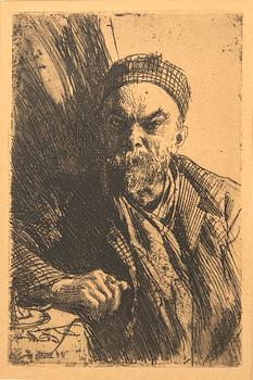 Anders Zorn, " etsning ur den osignerade upplagan av Ord och Bild 1910.
