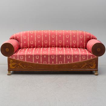 A first half of the 19th century Empire sofa, probably Gothenburg.