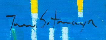 Juan Sotomayor, a signed acrylic on canvas.