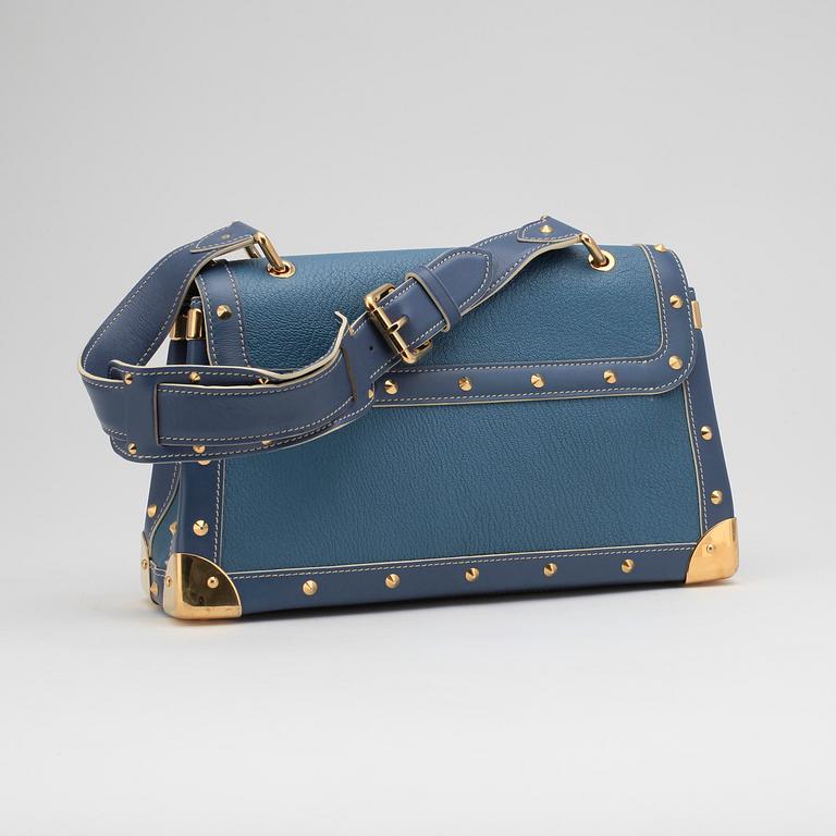 LOUIS VUITTON, a blue Suhali leather "Le Talentueux" handbag.