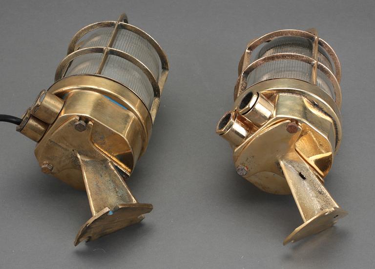 MÄSSBELYSNING, polerad mässing, omkring 1900-talets mitt.