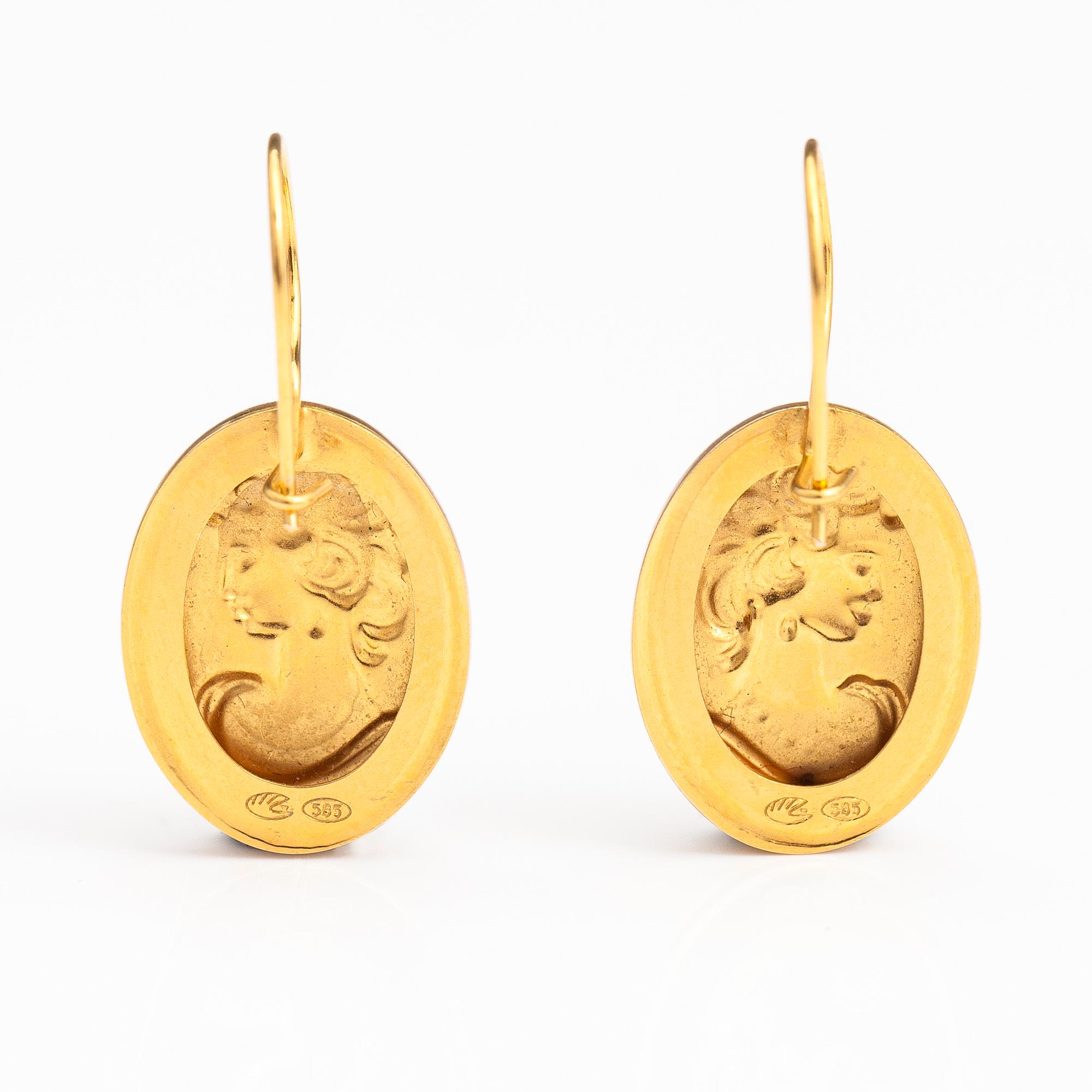 ÖRHÄNGEN, 14K guld.