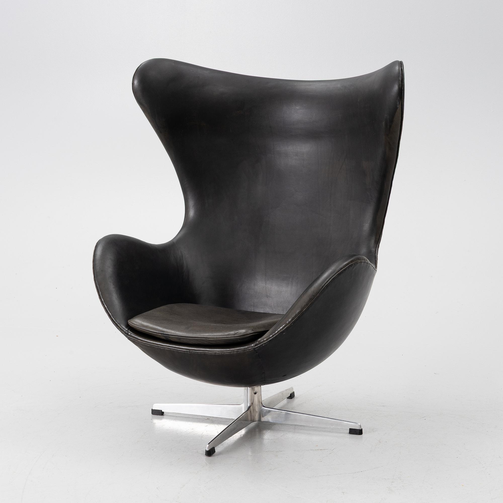 Arne Jacobsen, fåtölj, "Ägget", Fritz Hansen, Danmark, 1960-tal.