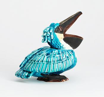 A Gunnar Nylund stoneware figure of a pelican, Rörstrand.