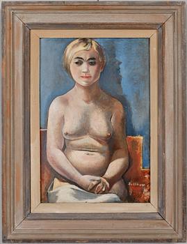 ERIC DETTHOW, olja på pannå, signerad.