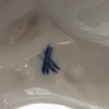 Candelabra feet a pair and candle holder Rococo style Germany mid-20th century porcelain.