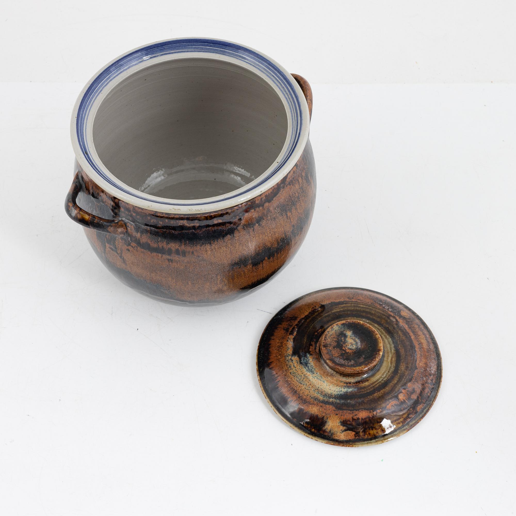 Carl-Harry Stålhane, a stoneware urn/pot, Designhuset, Sweden.