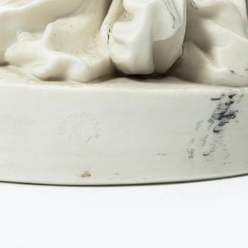 Johan Tobias Sergel, after, "Amor and Psyche", figurine, parian, early 20th century.