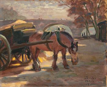 Santeri Salokivi, A HORSE BY THE SEINE.