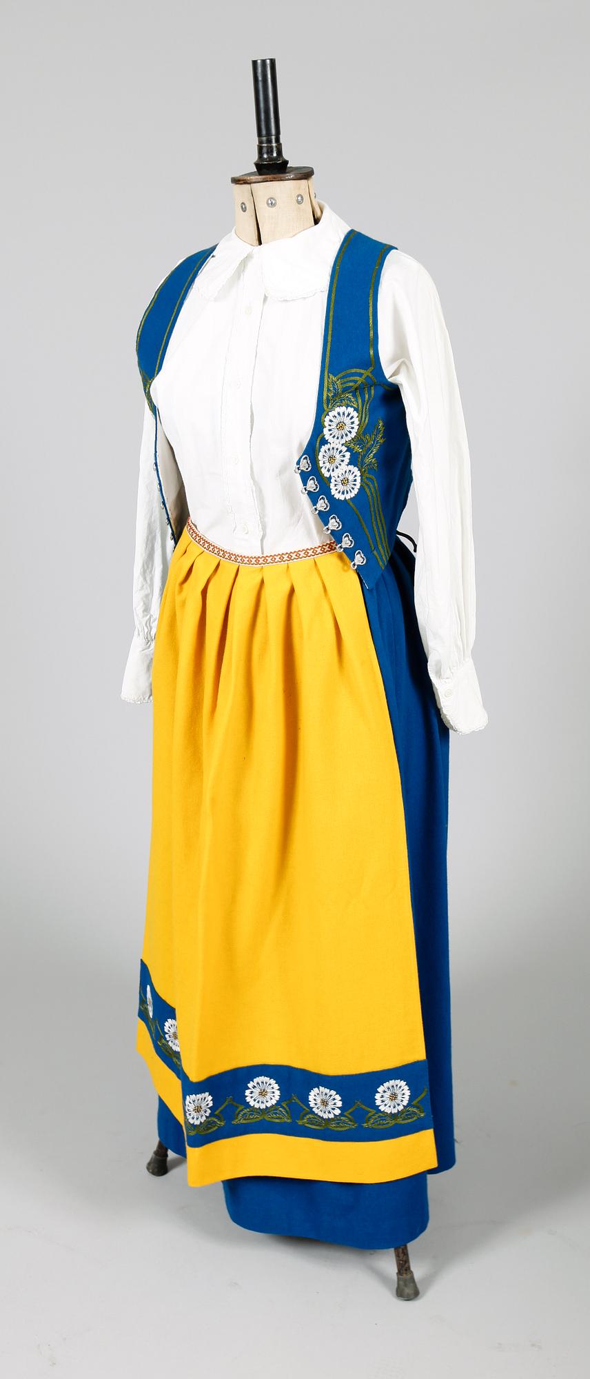 FOLKDRÄKT, Sverigedräkten, Bo Skräddare, Stockholm.