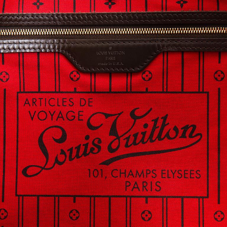 Louis Vuitton, A Damier Ebene 'Neverfull GM' Bag.