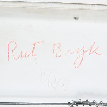 Rut Bryk, a stoneware wall relief signed a tergo BRYK.