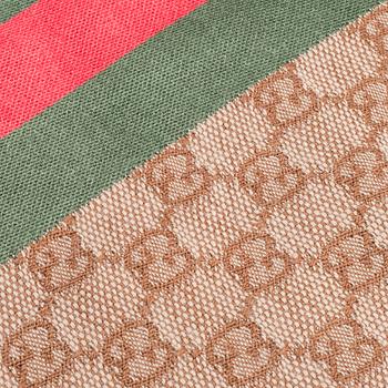 GUCCI, scarf and keychain.