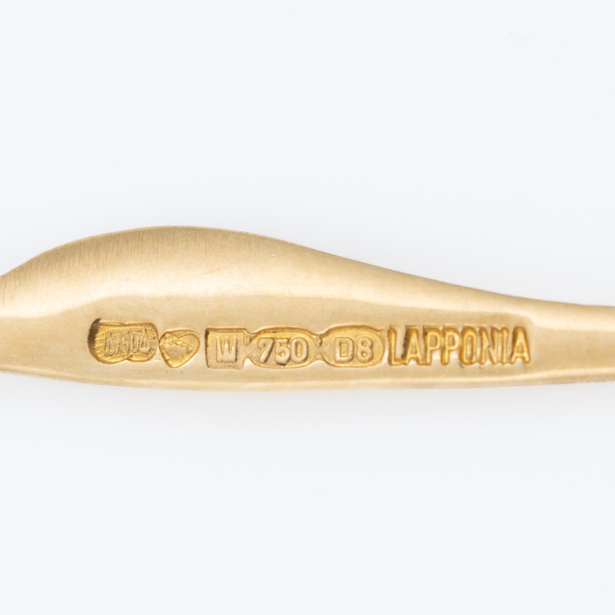 Lapponia, necklace, 18K gold, Finland 1981.