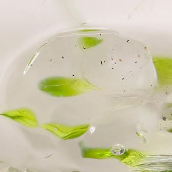 Elna Melusine Jolom, a signed and dated glass vase 2014 Österlens Glashytta.