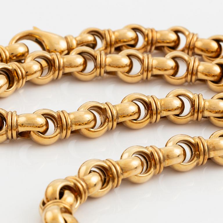 Collier 18K guld, Tännler.