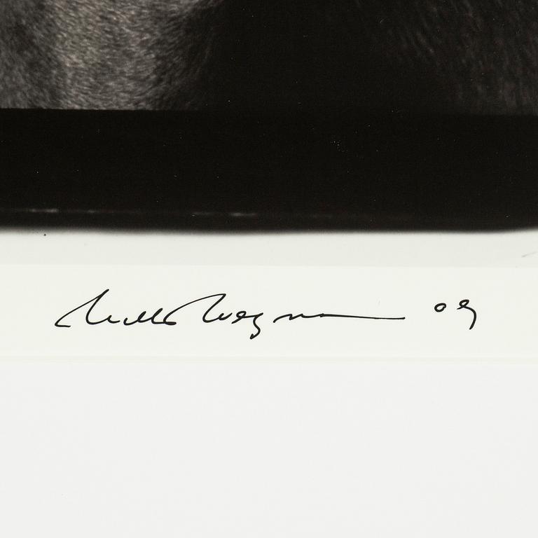 William Wegman, archival pigment print, 2009, signerat. Numrerat 262/1500 a tergo.
