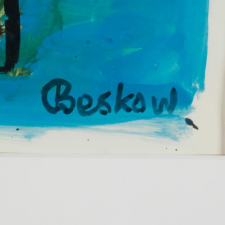 BO BESKOW, gouache, signerad.