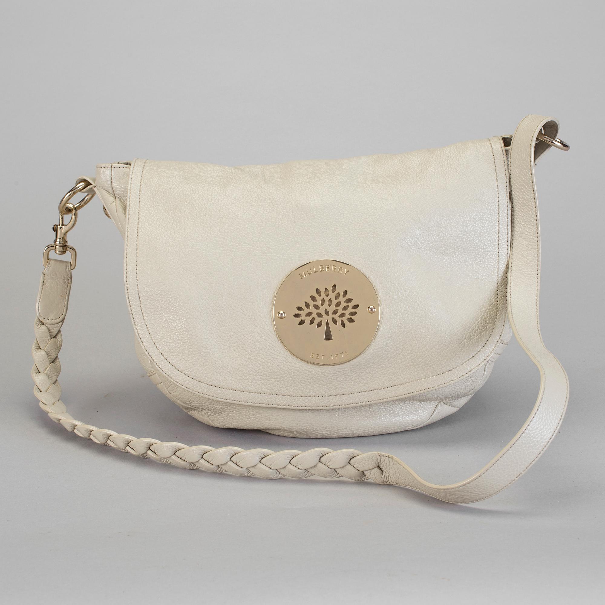 A beige Daria Satchel leatherbag by Mulberry. Bukowskis