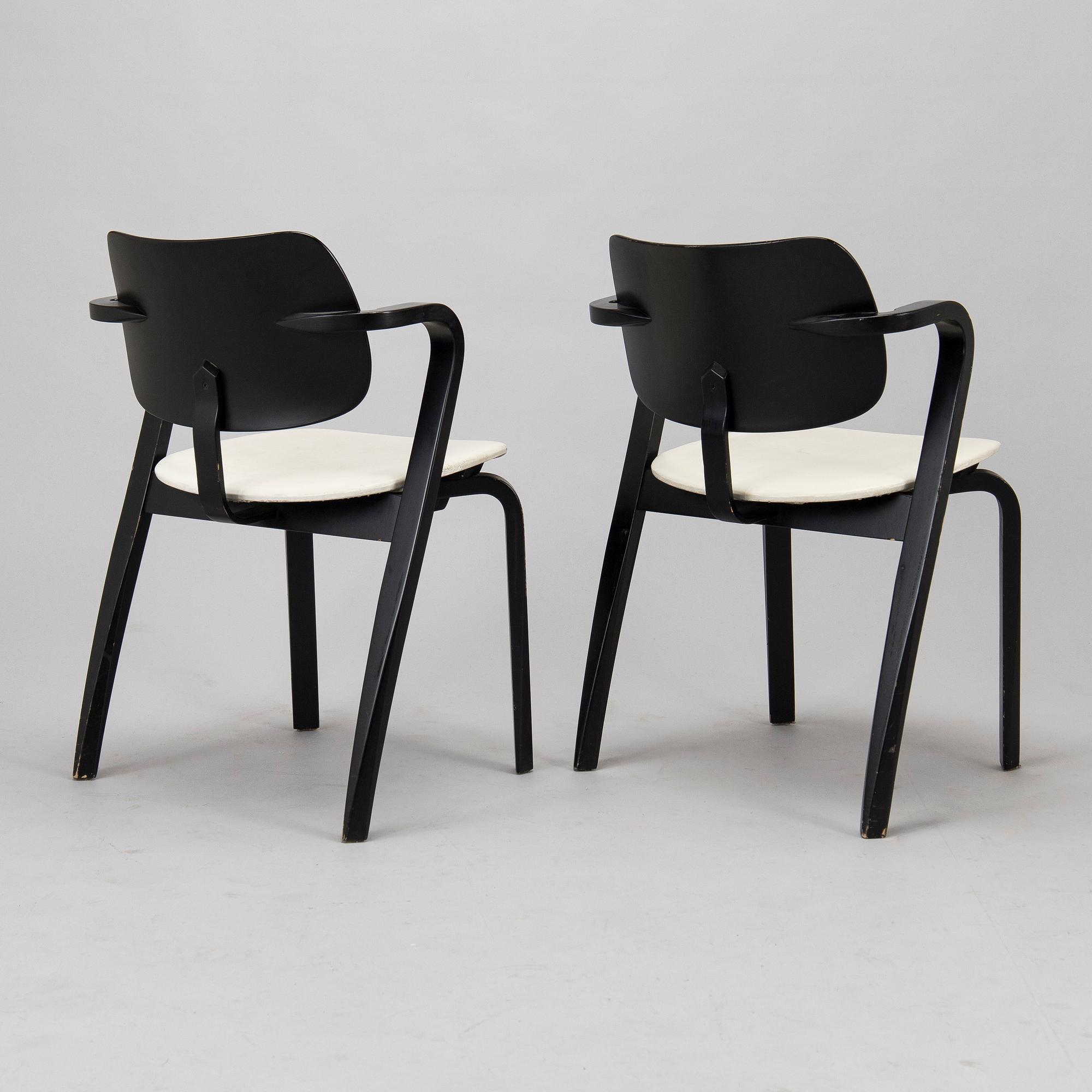 Ilmari Tapiovaara, a set of six 1960s 'Aslak' armchairs for Asko, Finland.