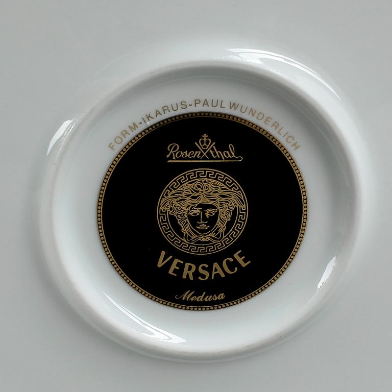 SERVIS, 77 delar, porslin, "Medusa", Versace för Rosenthal.