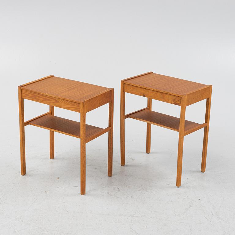 A pair of bedside tables, 1960's.