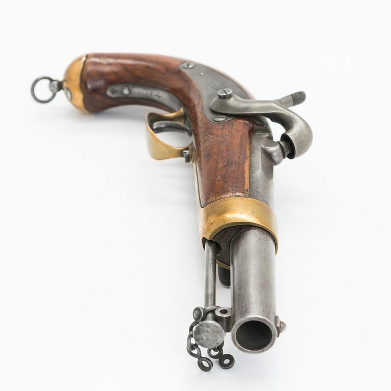 A Russian percussion naval belt pistol dated 1859.