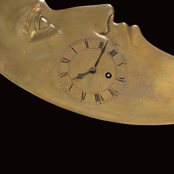 VÄGGPENDYL, mässing, 1800-talets slut.
