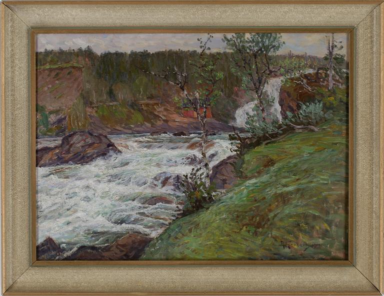 ANTON GENBERG, olja på duk. Signerad och daterad 1918.