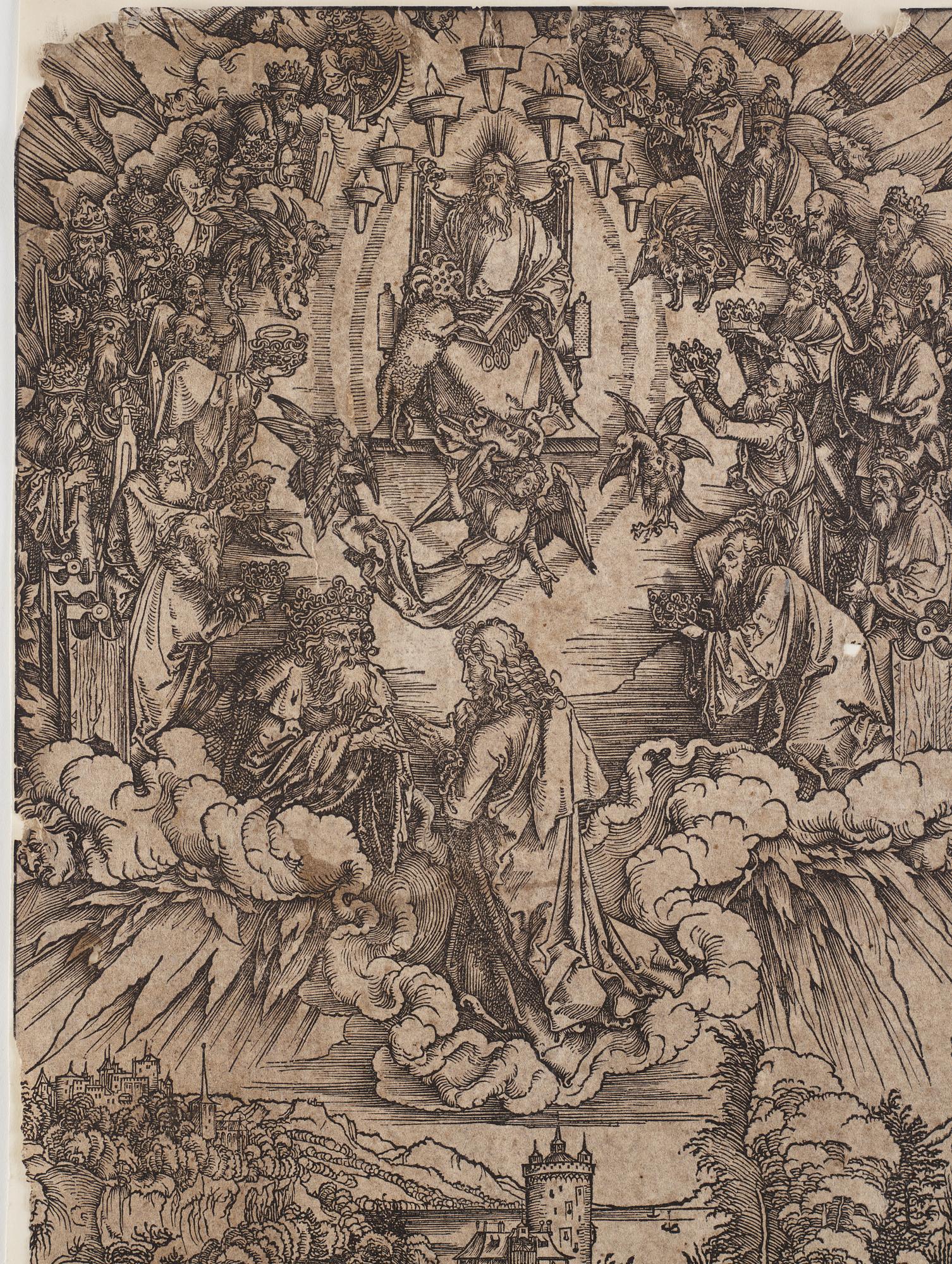 Albrecht Dürer, "Saint John before God and the Elders ", likely 16th century.