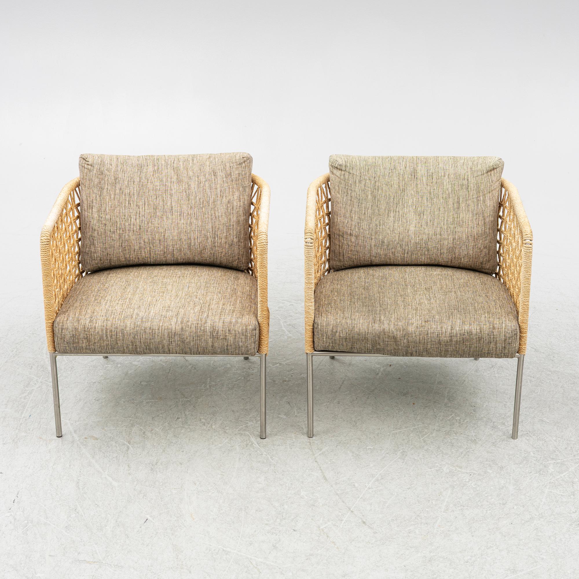 Piero Lissoni, a pair of 'Café Armchair', Living Divani.