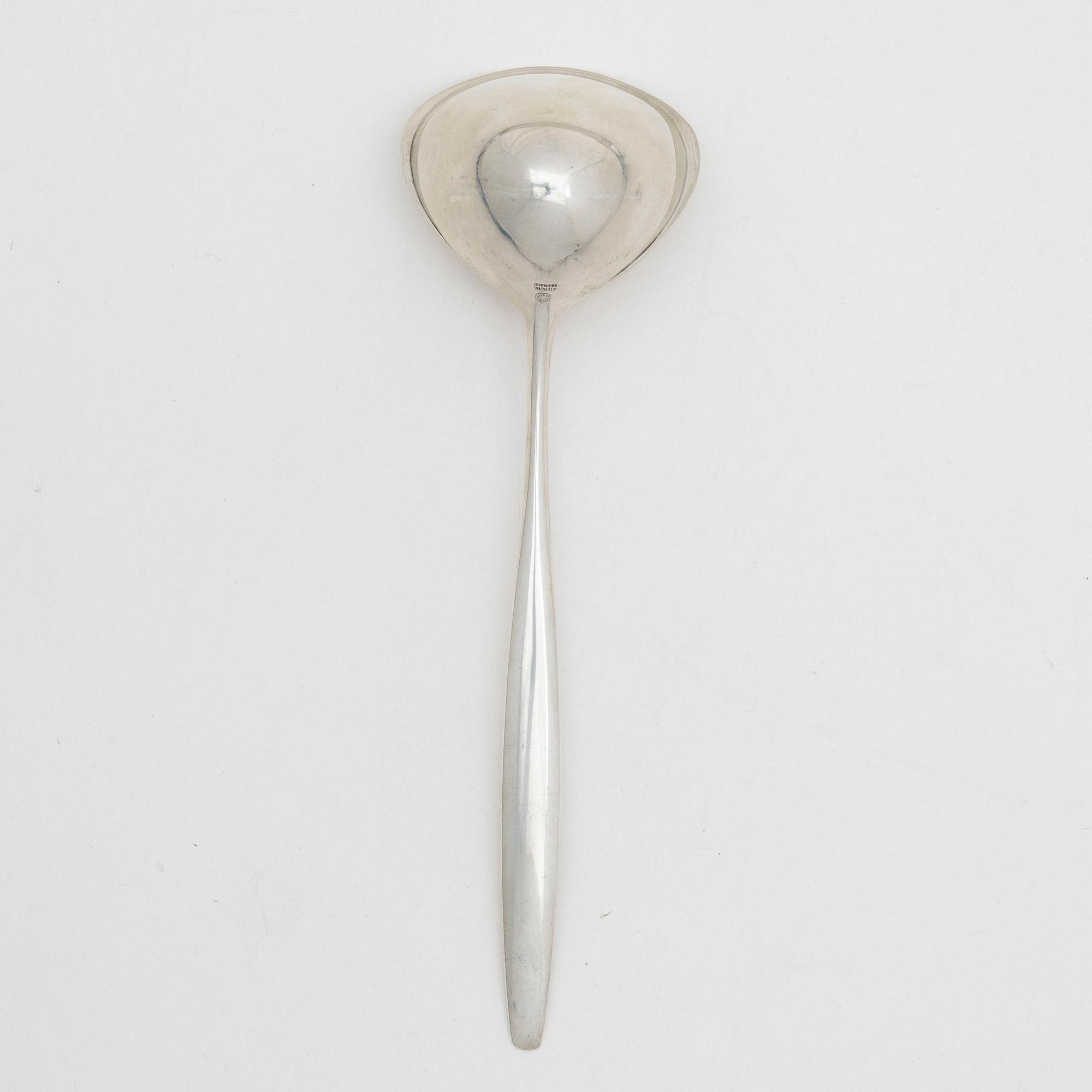 Tias Eckhoff, Sauce ladle, silver, "Cypress", sterling silver, Georg Jensen, Denmark.