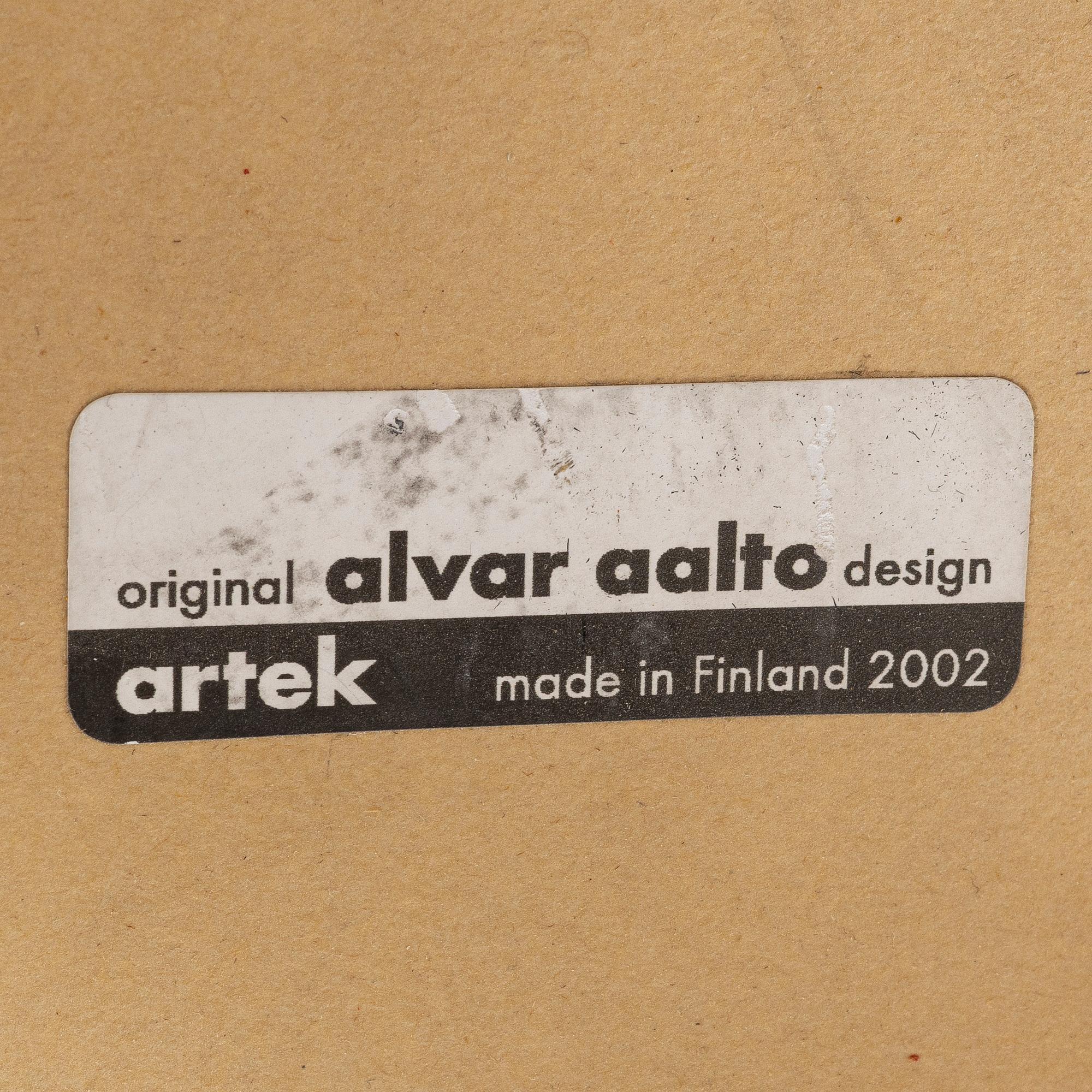 Alvar Aalto, four 'K65' bar stools, Artek, Finland, 2002.