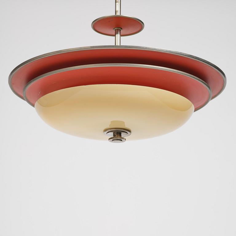Erik Tidstrand, taklampa, modell 28805, Nordiska Kompaniet, 1930-tal.