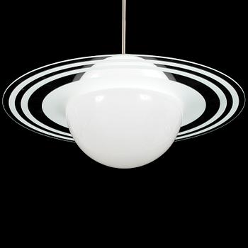 A second half of the 29th century Saturnus model ceiling light. ehight ca 55 cm.