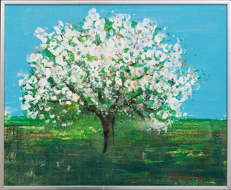 Leif Kander, oil on canvas, signed.