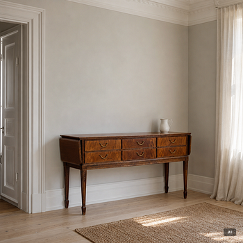 Sideboard/serving sideboard, English style, first half of the 20th century.