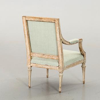 A SWEDISH SIGNED ARMCHAIR Johan Erik Höglander (Stockholm 1777-1813).