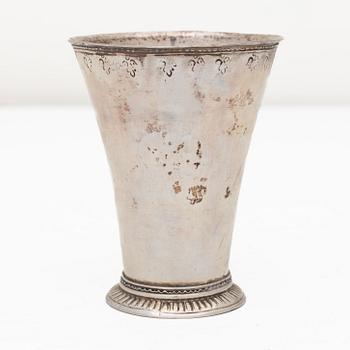 A Swedish silver beaker, mark of Mikael Hammarberg, Härnösand, 1766.