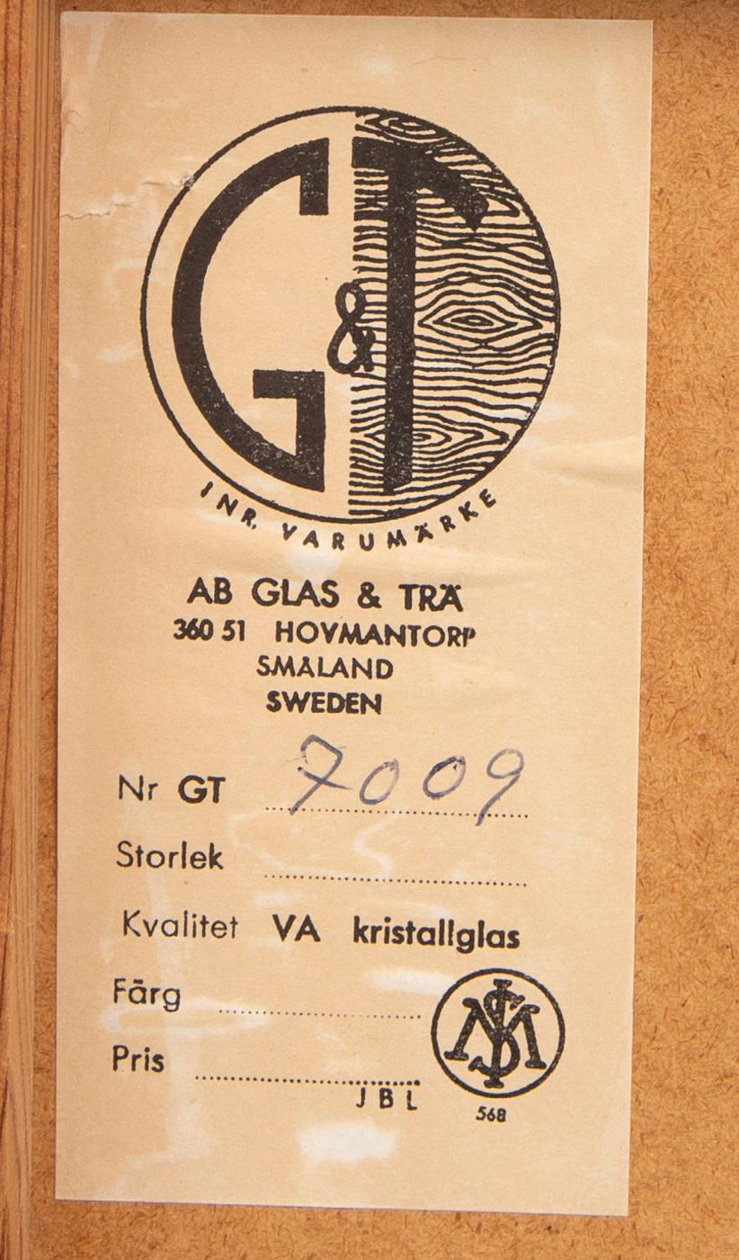 A Swedish Gt jacaranda mirror 1960/70s.