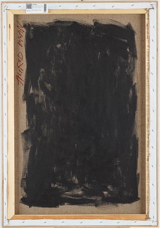 ALFRED BOMAN, "More Grey Less Boredom", signed a tergo, executed in 2012. Acrylic and spray paint on canvas.