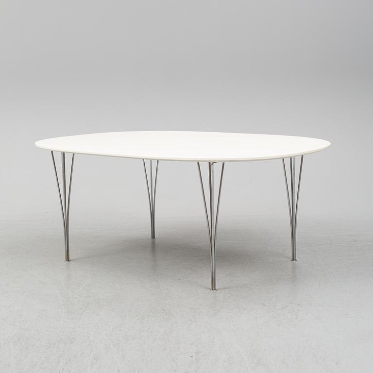 A BRUNO MATHSSON & PIET HEIN "SUPERELLIPS" TABLE, Fritz Hansen, Denmark.