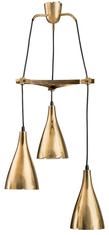 Paavo Tynell, A THREE LIGHT CEILING LAMP.
