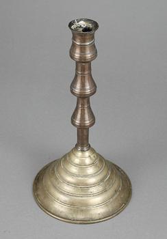 LJUSSTAKE, mässing samt koppar, Ottomansk 1700-tal.