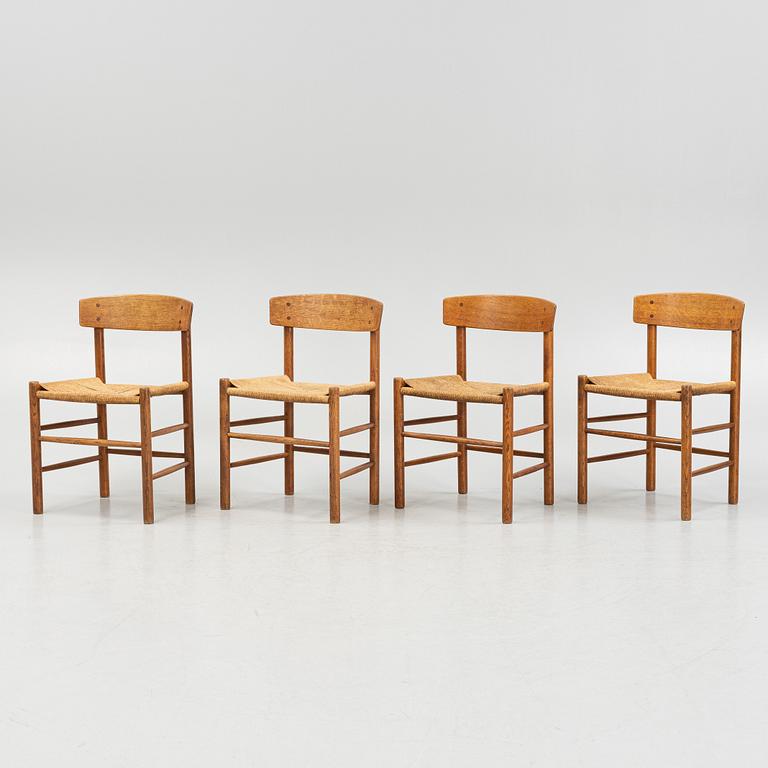 Børge Mogensen, stolar, 4 st, modell ”J39 ”, Danmark, 1900-talets andra hälft.