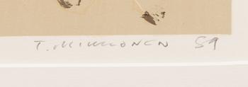 TAPANI MIKKONEN, litograph, signed and dated -89, marked P.P.